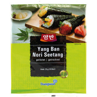 DONGWON Seetang, geröstet, für Sushi (Yaki Sushi Nori) 25g