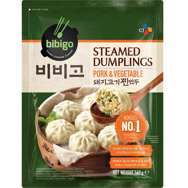 BIBIGO Dumpling mit Schwein und Gemüse Mandu, gedämpft 0.56kg