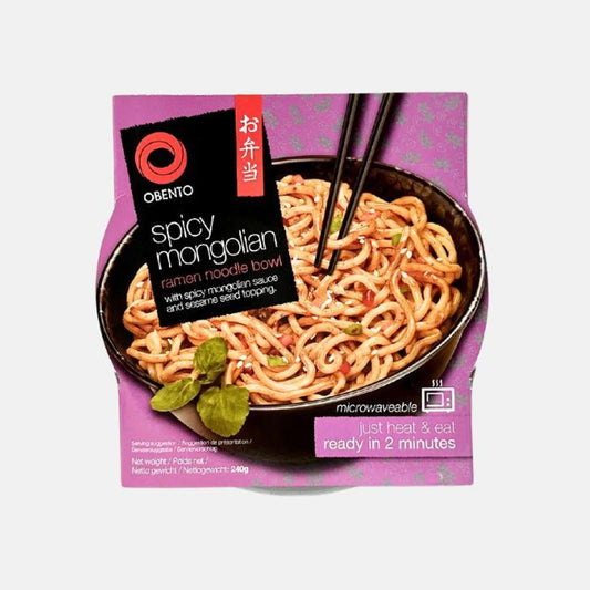 OBENTO Udon Nudel Cup Spicy Mongolian 240g