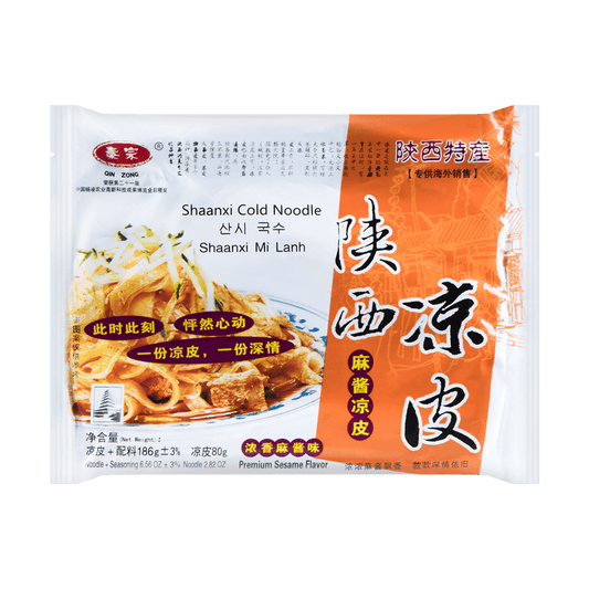  QZ ShaanXi Cold Noodle - Premium Sesame Flavour 168g bag