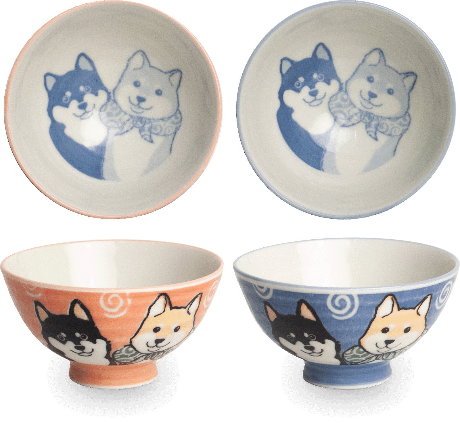 EDO Bowls Shiba Blau oder Rot Ø11,5 cm | H6 cm 1Stk