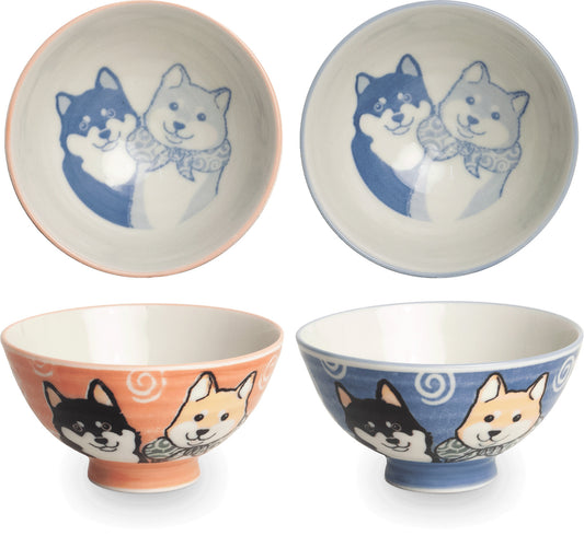 EDO Bowls Shiba Blau oder Rot Ø11,5 cm | H6 cm 1Stk