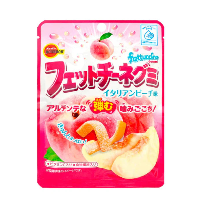 FETTUCCINE GUMMY Pfirsichgeschmack Bonbons 50g