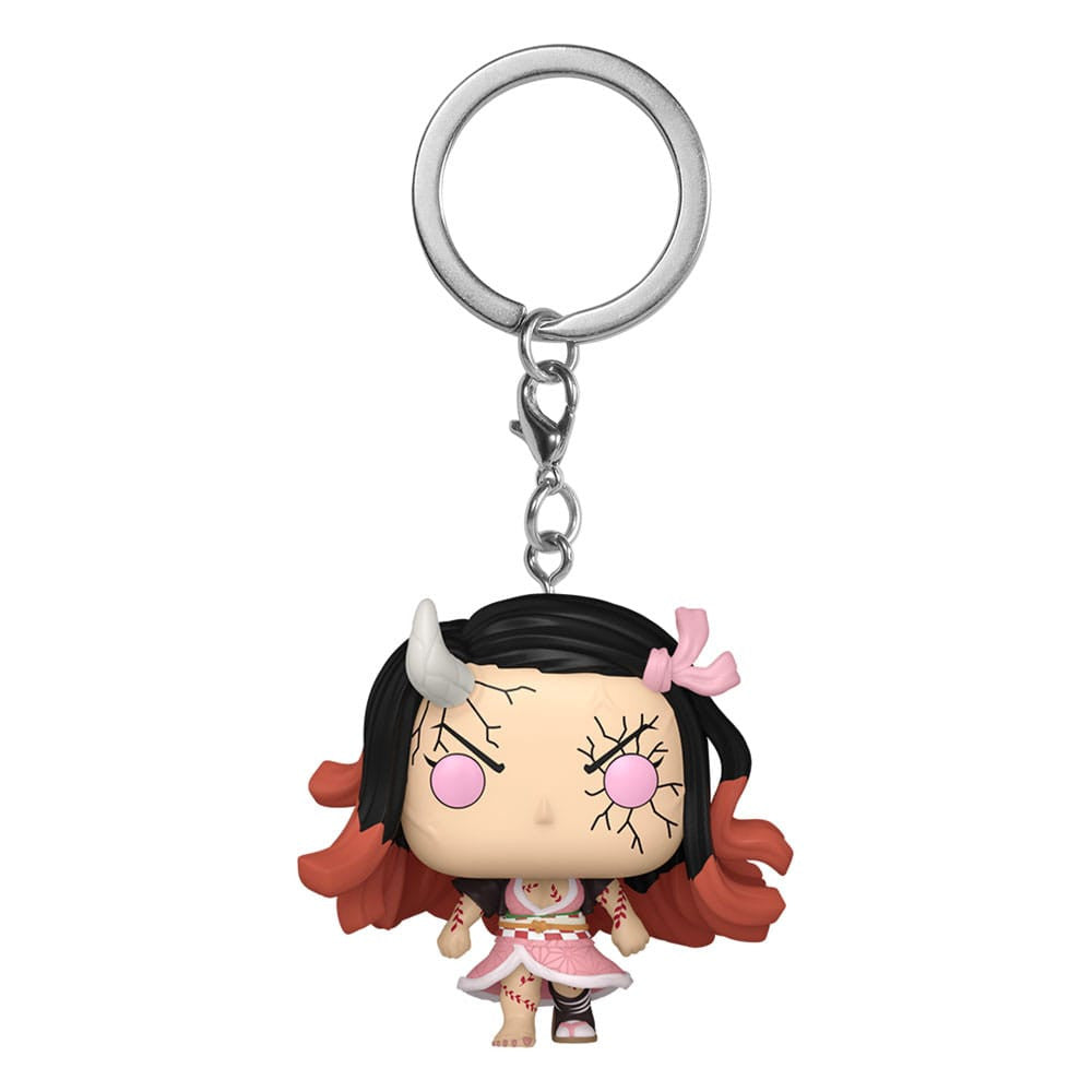 FUNKO Demon Slayer: Kimetsu no Yaiba POP! Vinyl Schlüsselanhänger 4 cm Nezuko(Demon Form)