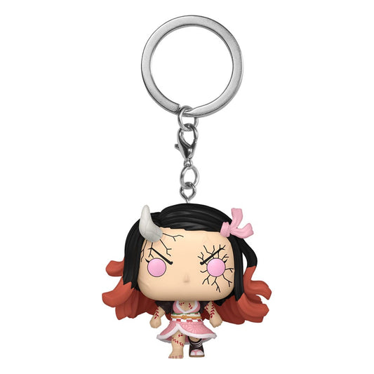 FUNKO Demon Slayer: Kimetsu no Yaiba POP! Vinyl Schlüsselanhänger 4 cm Nezuko(Demon Form)