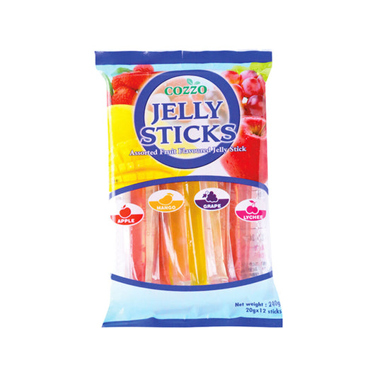 COZZO Gelee Stäbchen Fruchtgeschmack (Jelly Straw) 240g