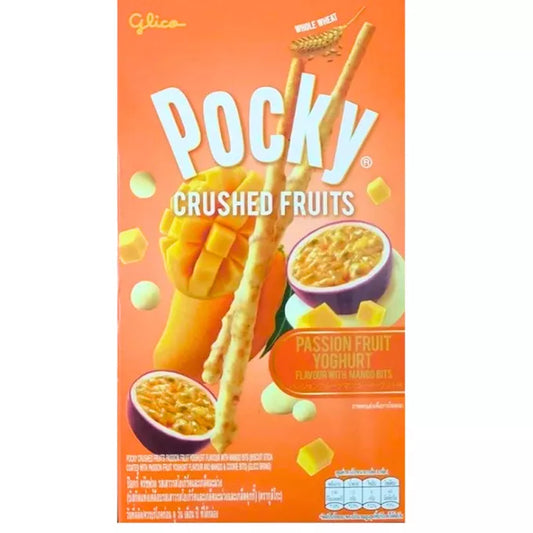 GLICO Pocky Zerkleinerter Passionsfrucht-Keksstangen 38g