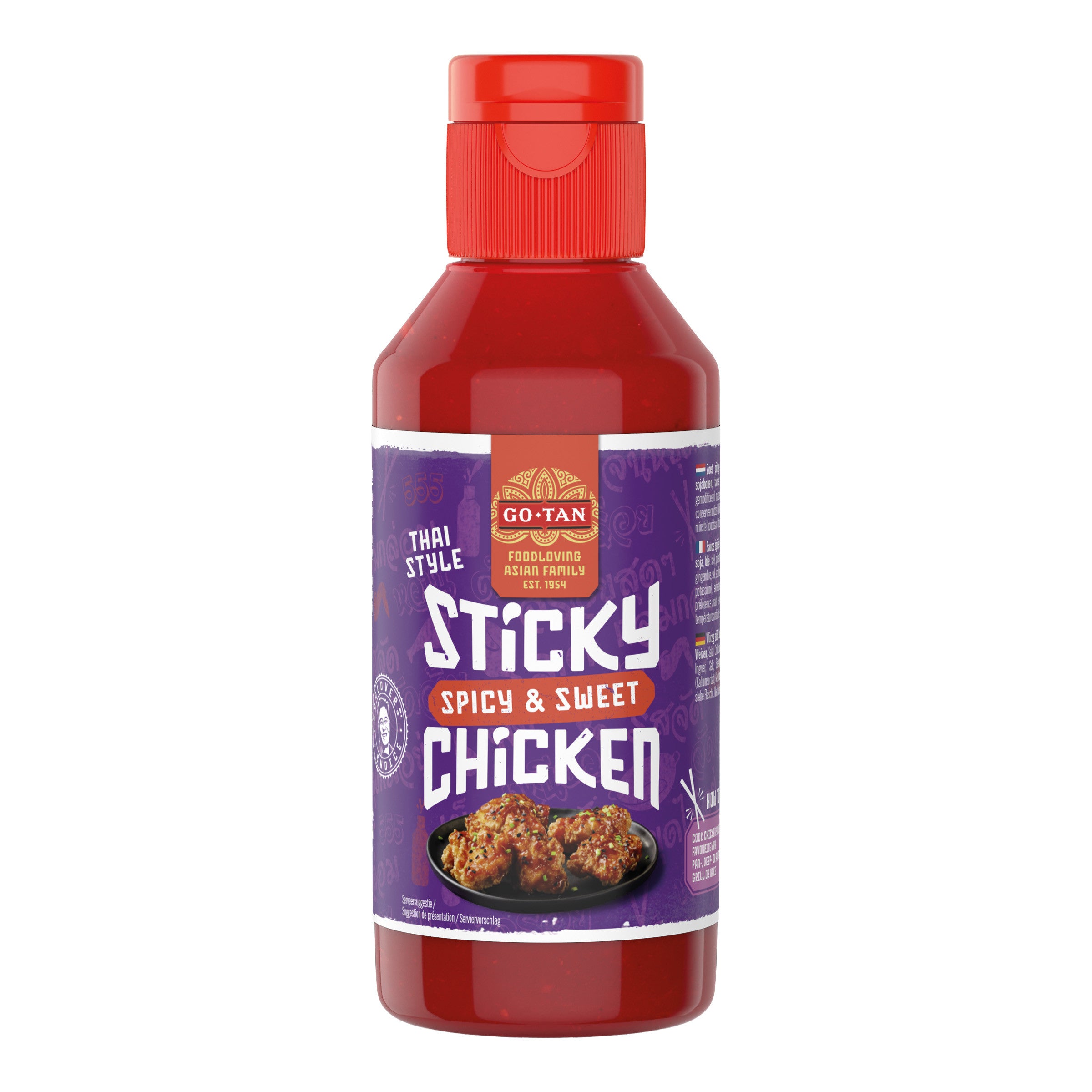 Go-tan Klebriges Hähnchen süß & scharf 220ml
