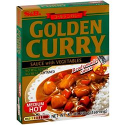 S&B Golden Curry Soße mit Gemüse medium scharf 230g