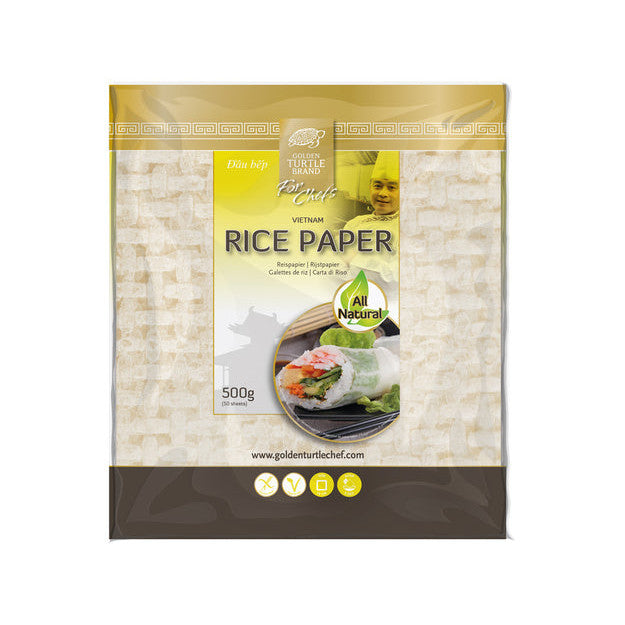 GoldenTurtleForChefs Reispapier Viereckig 19 cm 500g