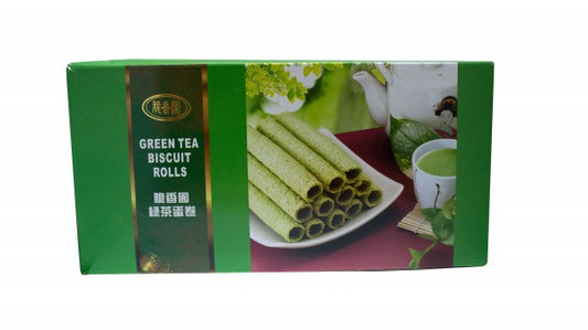 CRISPY FRAGRANCE GARDEN Grüner Thee Keksröllchen 124g