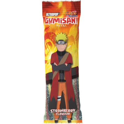 GUMISAN Saure Bänder Fruchtgummi mit Erdbeergeschmack Naruto 75g