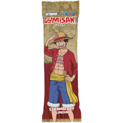 GUMISAN Spaghetti Fruchtgummi mit Erdbeergeschmack One Piece, Luffy 75g