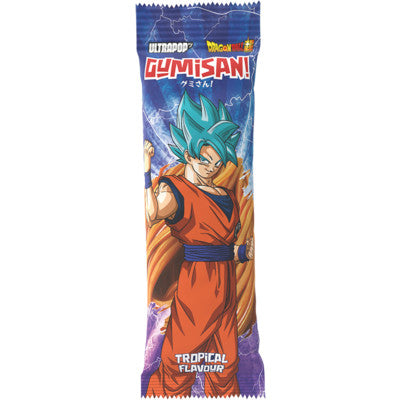 GUMISAN Spaghetti Fruchtgummi mit Tropicalgeschmack Dragon Ball, Goku 75g