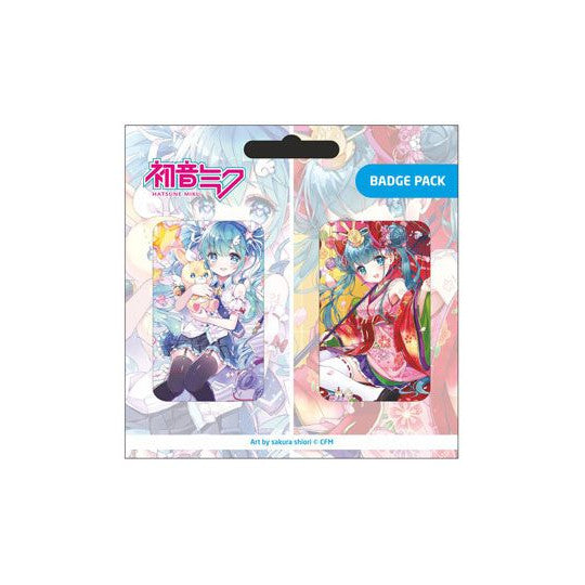 Hatsune Miku Ansteck-Buttons Doppelpack Set B