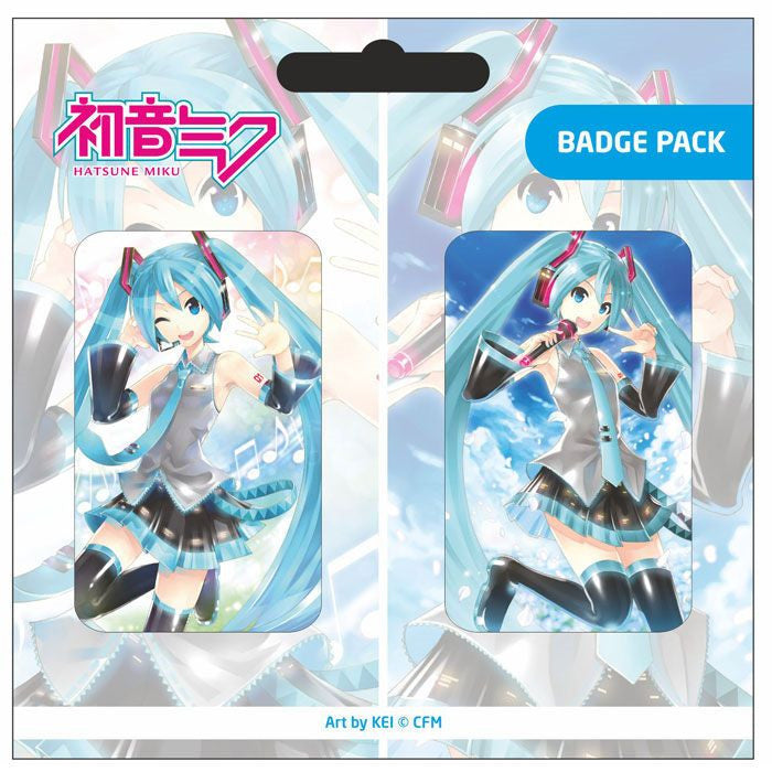 Hatsune Miku Ansteck-Buttons Doppelpack Set D