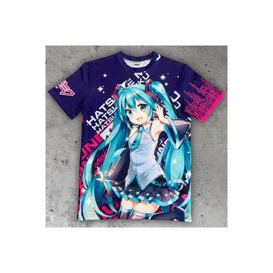 Hatsune Miku T-Shirt Expressive Vibes Größe L