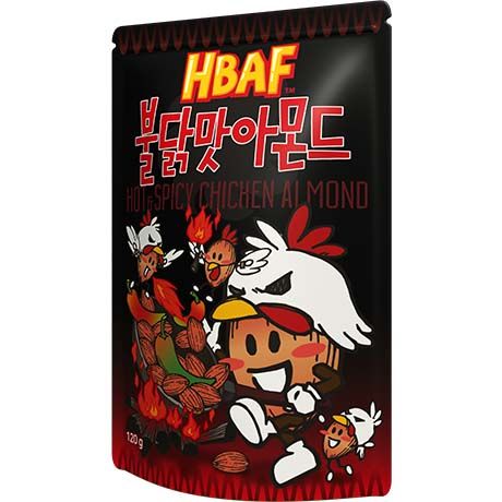 HBAF Mandel mit Hühnchengeschmack Hot & Spicy 120g