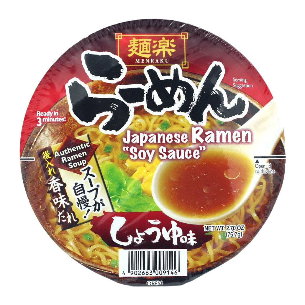 HIKARI MENRAKU Instantnudeln mit Shoyu Geschmack 77g