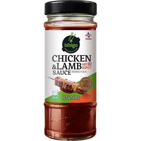 BIBIGO Hühnchen & Lamm Sauce Hot & Spicy 490g