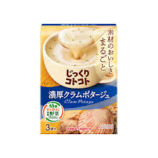 POKKA SAPPORO Jikkuri Kotokoto Rich Cream Clam Potage 53.4g