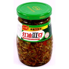 CHUAN NAN Knusprige Augenbohnen mit Chili Öl 330g