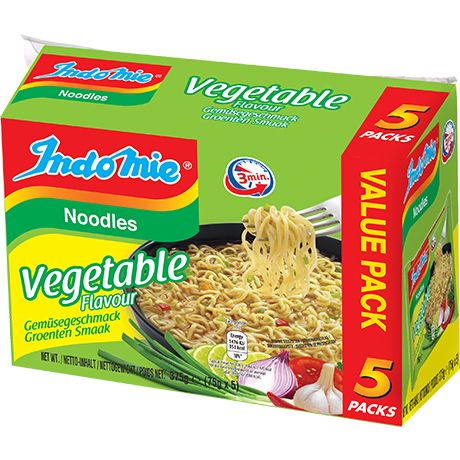 INDOMIE Instantnudeln Gemüse 5er-Pack 400g
