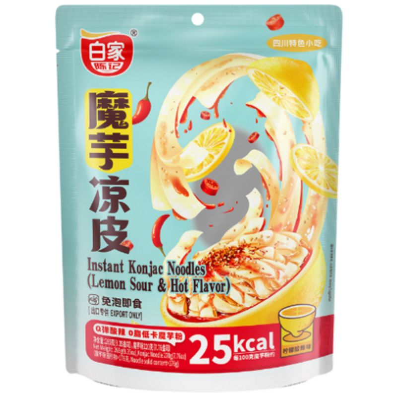 BAIJIA Instantnudeln Konjac Zitrone Hot & Sour 265g