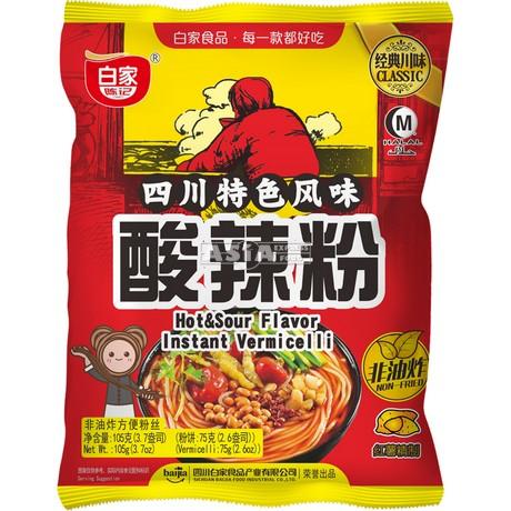 BAIJIA Instantreisnudeln Hot & Sour 105g