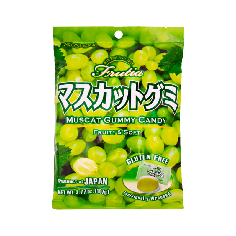 Kasugai Fruchtgummi mit grüne Traubegeschmack 107g