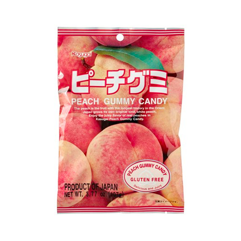 KASUGAI Fruchtgummi mit Pfirsichgeschmack 107g