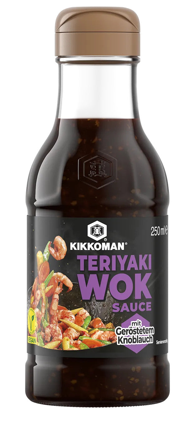 KIKKOMAN Teriyaki Soße mit geröstetem Knoblauch 250ml