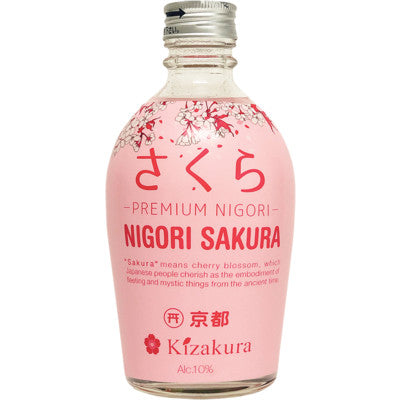 KIZAKURA Sake (Nigori) Sakura, 10% vol, Nigori - trüber ungefilterter Sake 300ml
