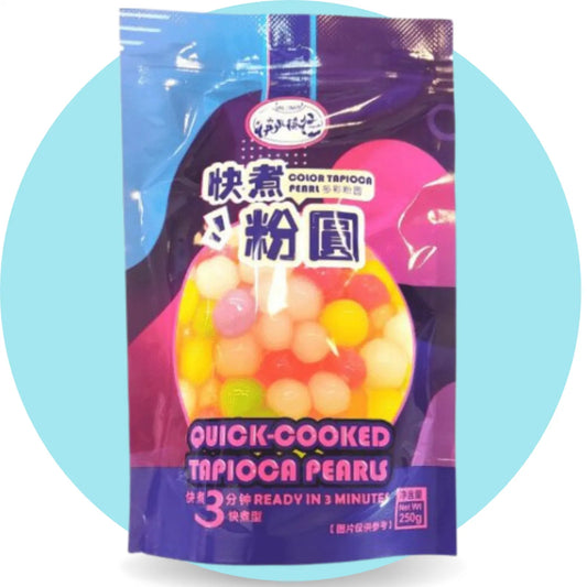 KLKW Schnellkoch Tapioka Perlen Gemischte Farben 250g