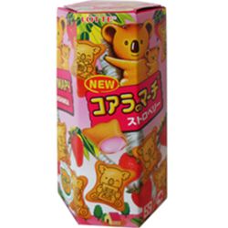 LOTTE KOALA March Biscuits Strawberry Flavour 37g