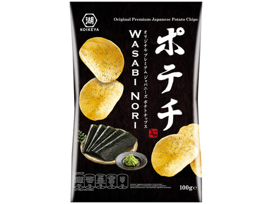 KOIKEYA Potato Chips Wasabi Nori 100g