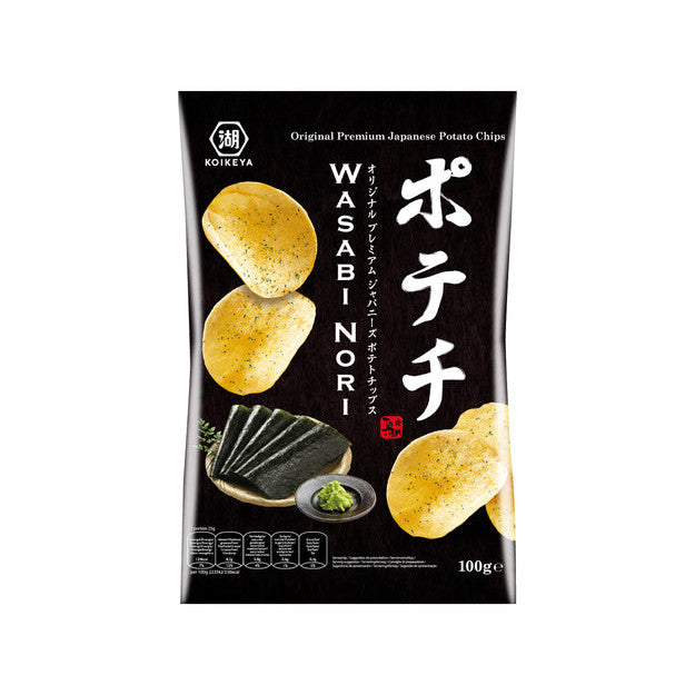 Koikeya Potato Chips Wasabi Nori 100g