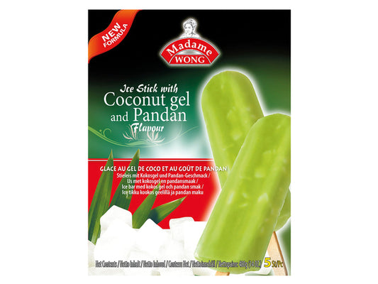 MADAME WONG Kokosgel und Pandan Stieleis 400g