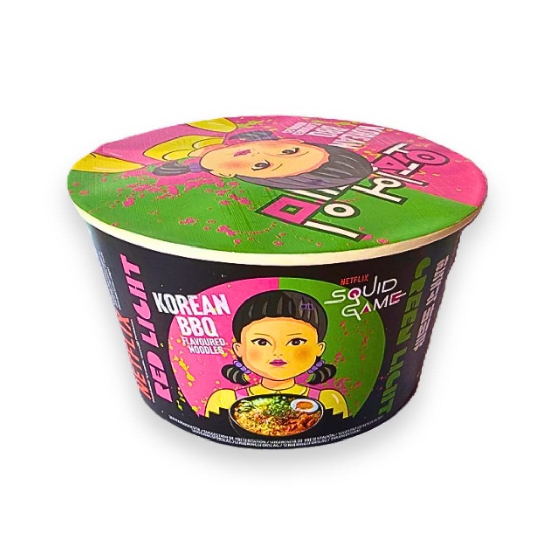 Korean BBQ flavored noodles Squid Game Korean BBQ Flavoured Noodles 105g
