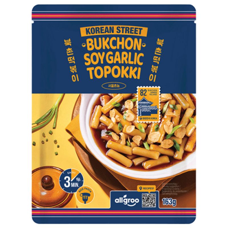 KOREAN STREET Topokki, Sojasauce und Knoblauch 163g