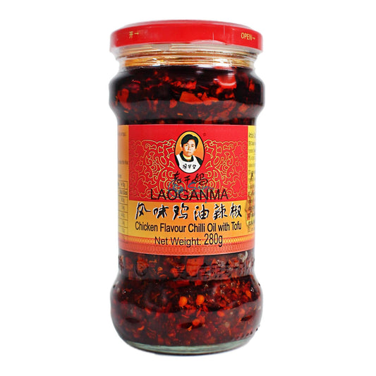 LAO GAN MA Chiliöl mit Hühnergeschmack 280g