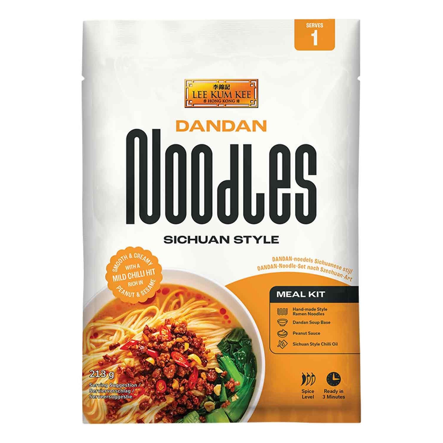 LEE KUM KEE Dan Dan Nudeln Sichuan Style, Meal Kit 213g