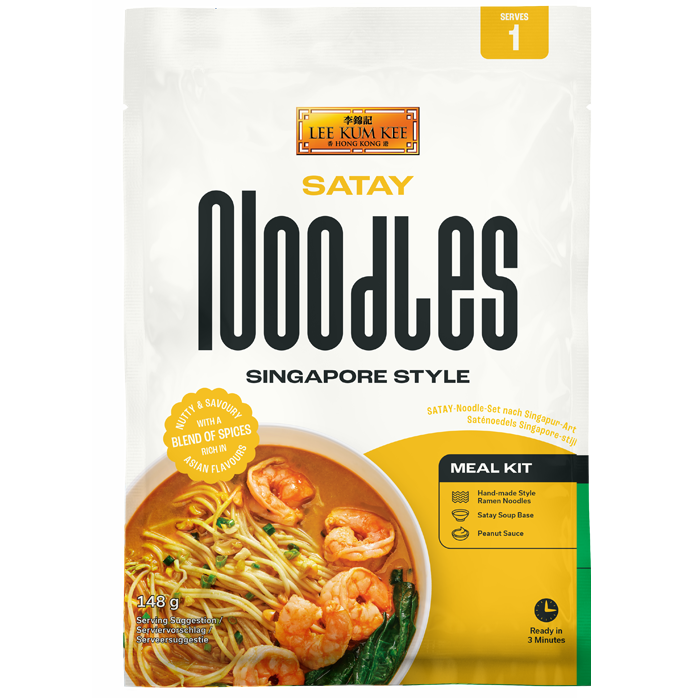 LEE KUM KEE Satay Nudeln Singapore Style, Meal Kit 148g