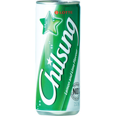 LOTTE Chilsung, Erfrischungs Getränk mit Zitrone und Limette 250ml