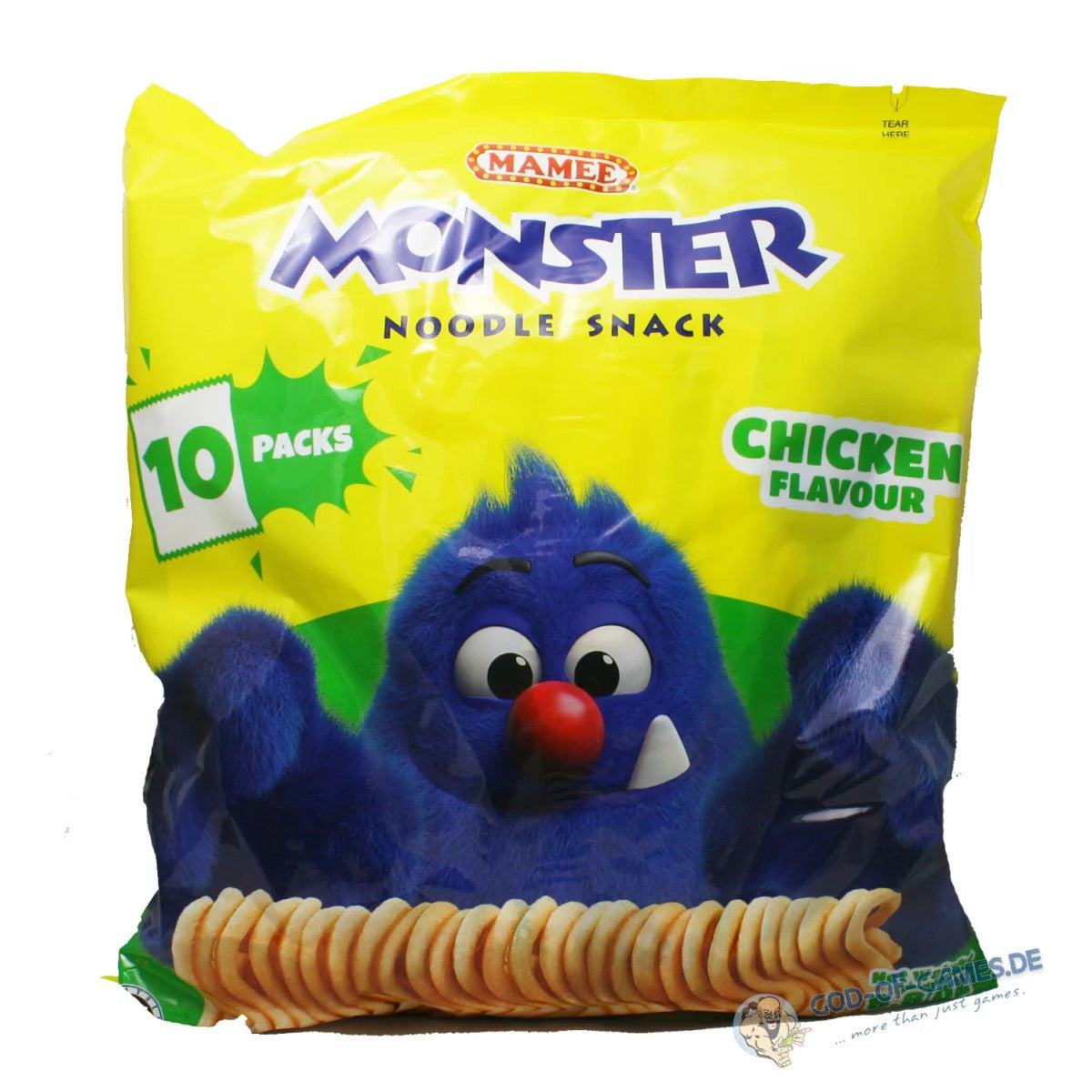 Mamee Monster-Nudelsnack im Beutel – Hühnergeschmack 25g