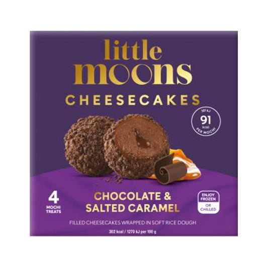 LITTLE MOONS Mochi, Cheesecakes Schokolade und Salzkaramell 120g