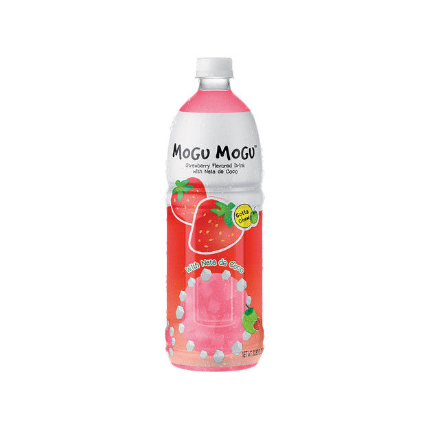 Mogu Mogu Erdbeergetränk mit Nata de Coco 1l