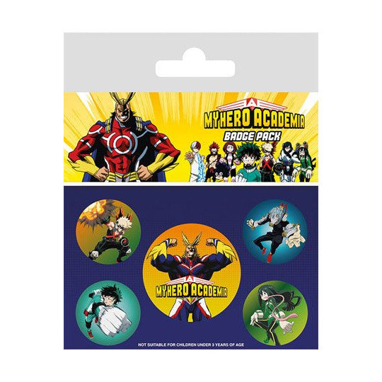 My Hero Academia Ansteck-Buttons 5er-Pack Characters