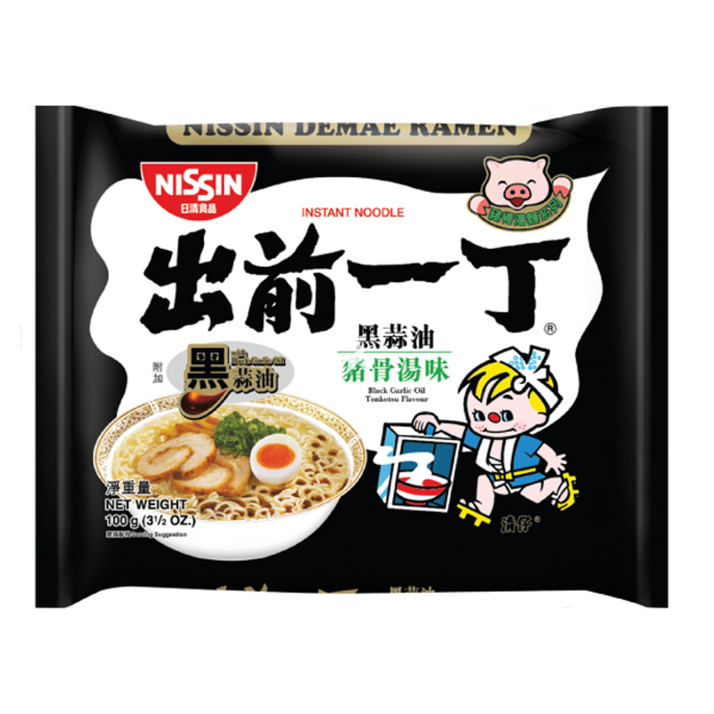 Nissin Demea Ramen Tonkotsu mit schwarzen Knoblauchöl 100g