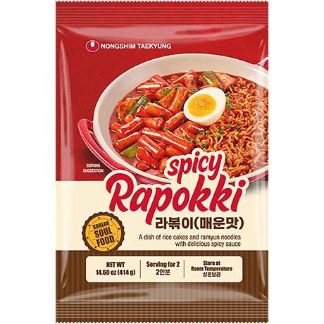 NONG SHIM Tteokbokki mit Ramyun Spicy Rapokki 414g